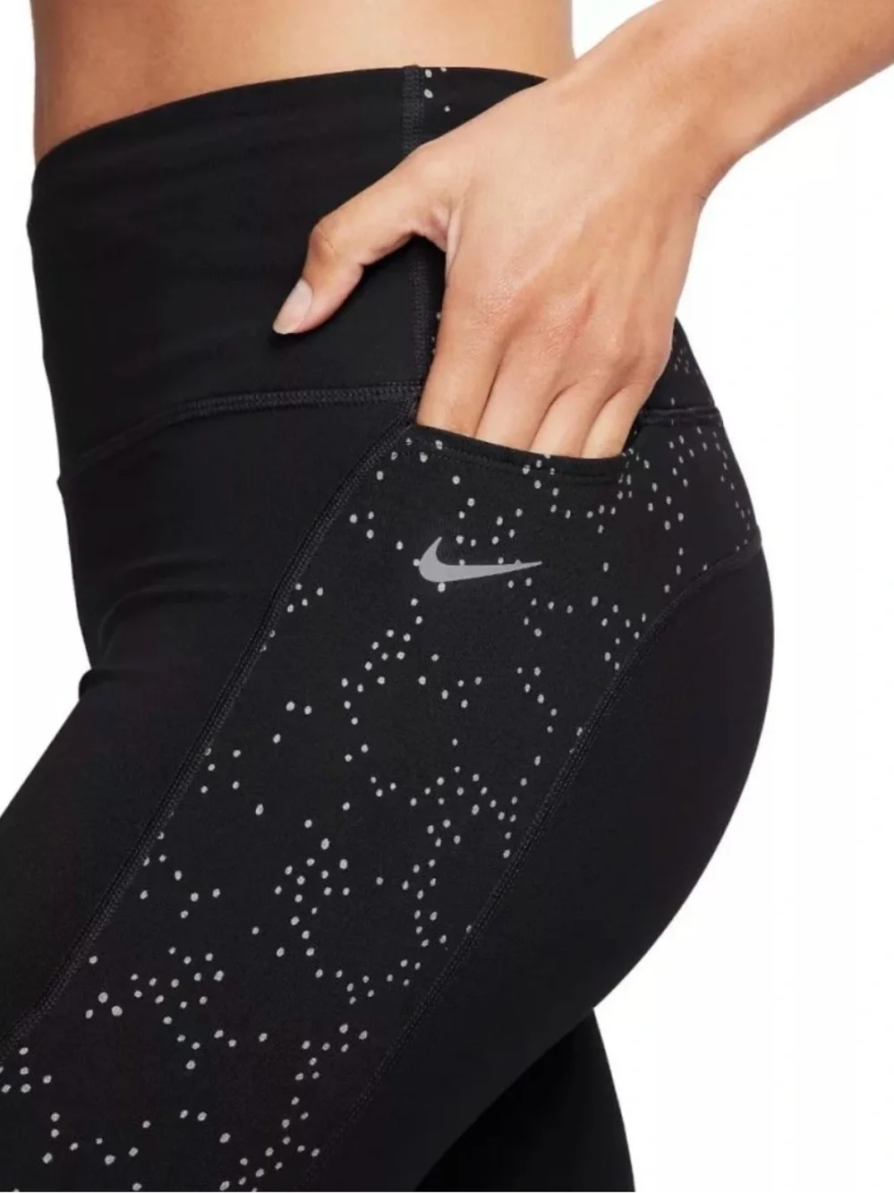 Nike Black High-Rise Leggings with Side & Back Detail